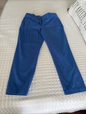 Talbots Royal Blue Cropped Chino Pants